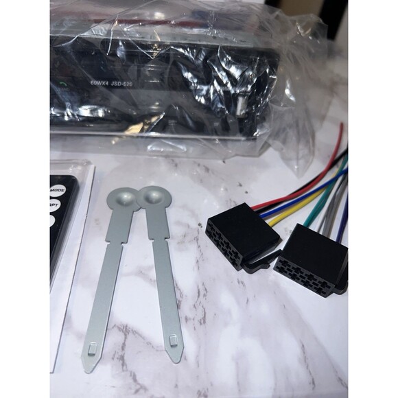 JSD520 Single 1 Din Bluetooth Radio Car Stereo Audio AUX/FM/SD/MP3 Player Remote - Picture 6 of 12